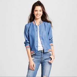 Mossimo Supply Co "Denim Blue" Lightweight Bomber